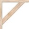 Ekena Millwork Traditional Block Smooth Bracket w/ Offset Brace, Douglas Fir, 3 1/2"W x 22"D x 22"H BKT0402X22X22TRA05SDF - alternate 4